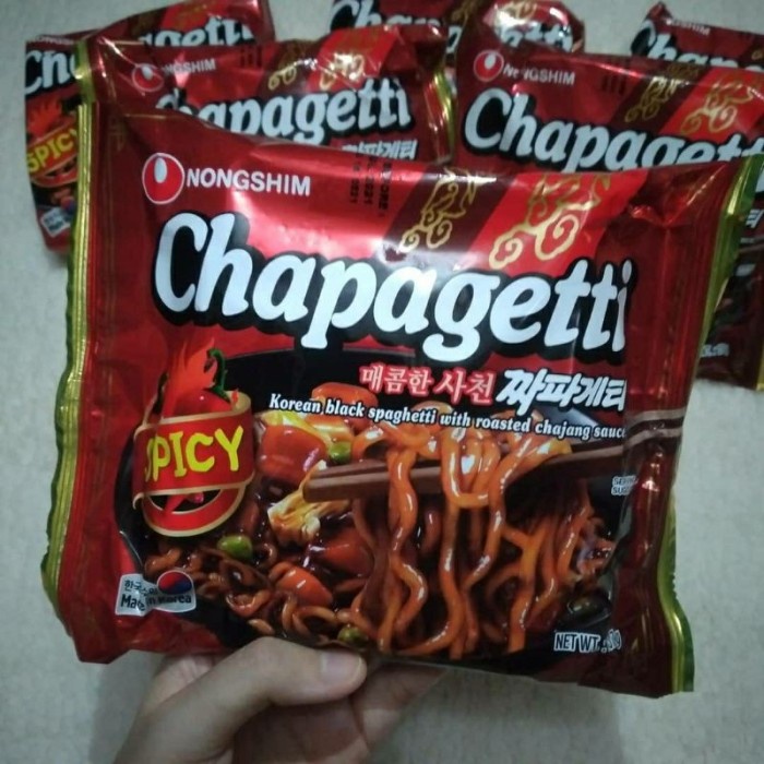 

impor-mie- nongshim chapagetti spicy ramen -mie-impor.