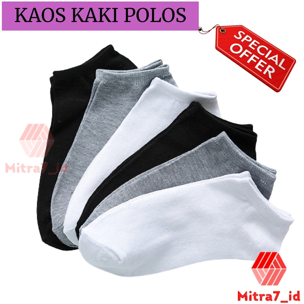 [M7] KAOS KAKI POLOS UNISEX / KAOS KAKI SEMATA / KAOS KAKI ANGLE / KAOS KAKI SEMATA IMPORT