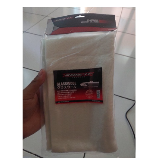 RIDE IT GASWOOL GASBUL KNALPOT PUTIH ORIGINAL RIDE IT