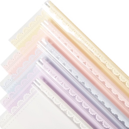 Round Lace Frame Transparent Paper Kertas Bunga Wrapping Cellophane Paperwrap Buket Bunga Bungkusan Bunga / Flower Wrapping / Cellophane / Wrap / Kertas Bunga / Kertas Kado / Flower Paper / Kertas Grosir / Kertas Import / Kertas Cellophane / Florist / Buk