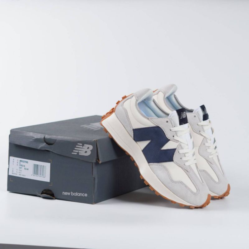 New Balance 327 White Navy