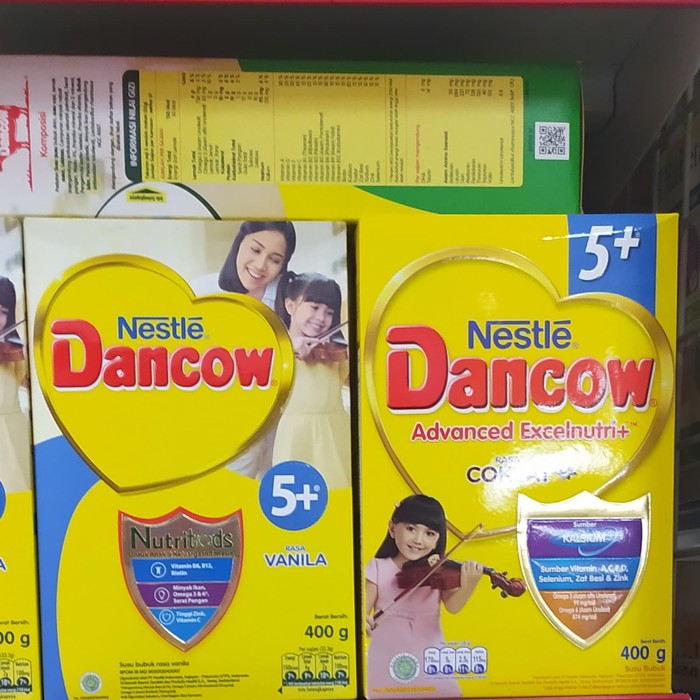 

Susu Formula Dancow 5+ 2 varian rasa Vanilla Coklat 400gr