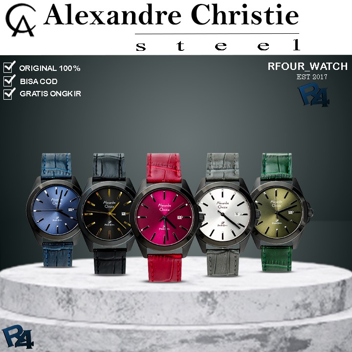 JAM TANGAN WANITA ALEXANDRE CHRISTIE ORIGINAL ALEXANDER CHRISTIE KULIT JAM ALEXANDER CRISTIE 1023