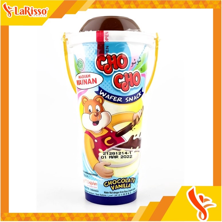 

CHO CHO WAFER SNACK 40GRAM RASA CHOCO VANILA