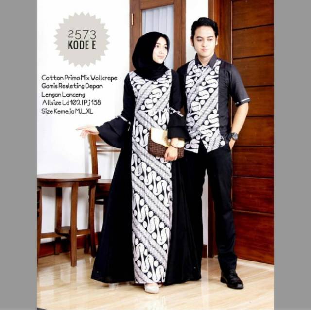 GROSIR BATIK COUPLE MONOKROM, MONOCHROME