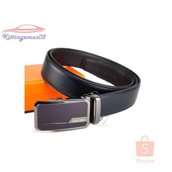 IKAT PINGGANG PRIA GESPER SABUK KTG2I1230  KULIT ASLI GIO 2000 REL 06