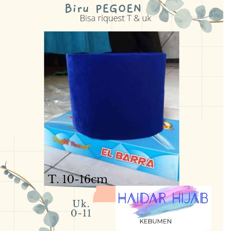 peci  polos biru pegoen premium