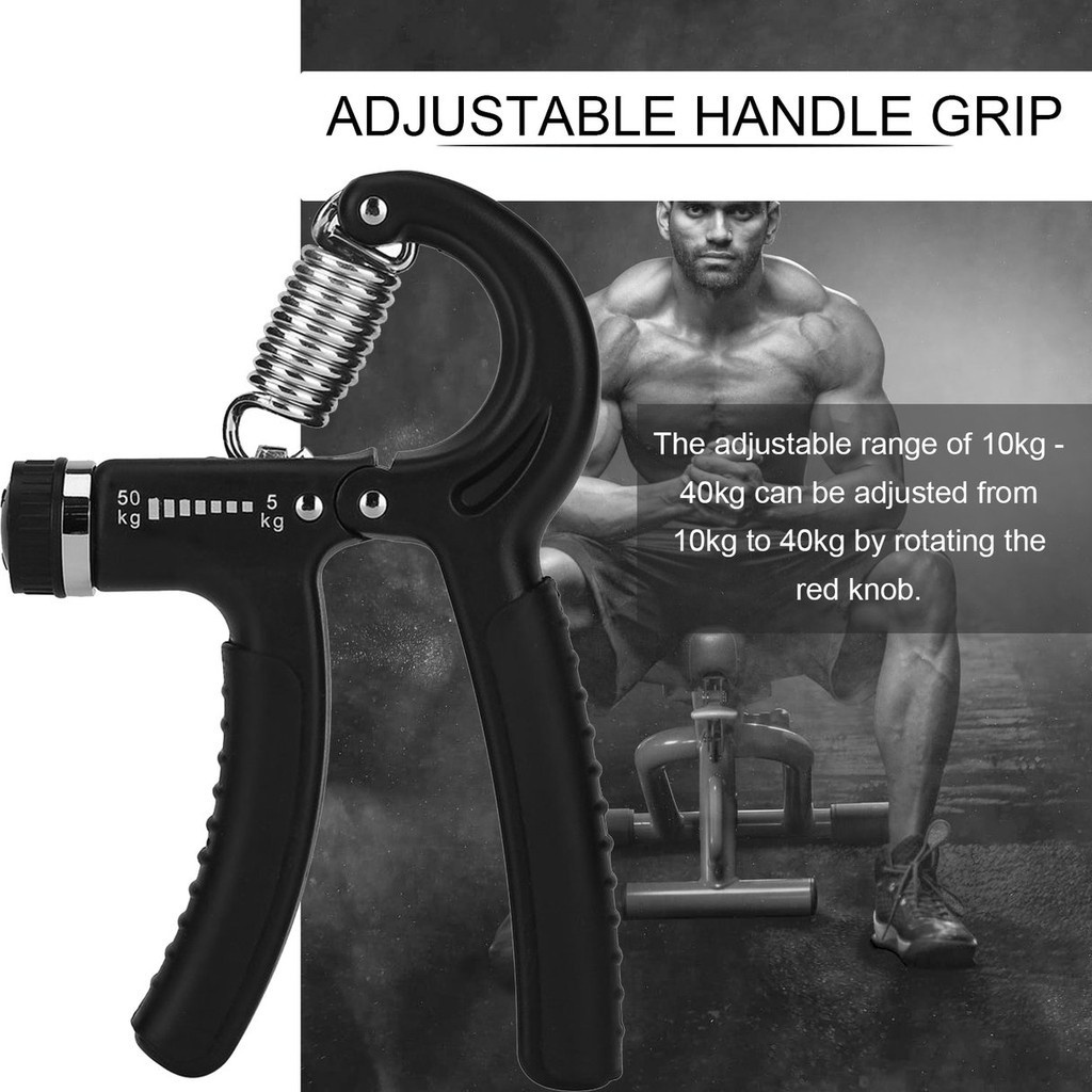 HANDGRIP ALAT OLAHRAGA OTOT TANGAN FITNES DI RUMAH MELATIH KEKUATAN LENGAN ADJUSTABLE