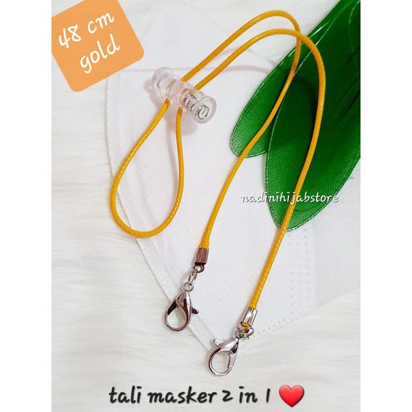 TALI MASKER - PENGAIT MASKER - KALUNG MASKER - MASKER HIJAB - KONEKTOR MASKER 2 IN 1