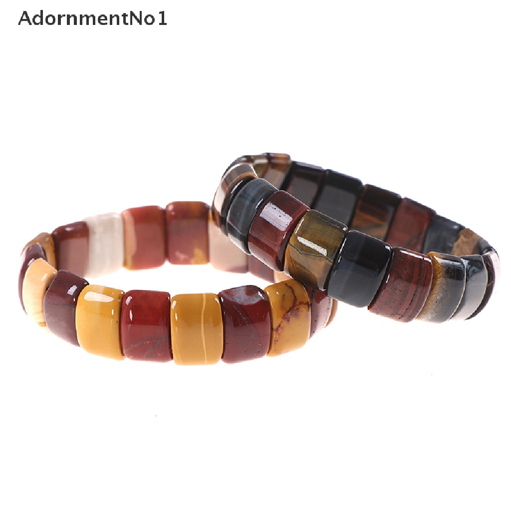 (AdornmentNo1) Gelang Tangan Manik-Manik Batu Tiger Eye Warna-Warni Handmade Untuk Wanita