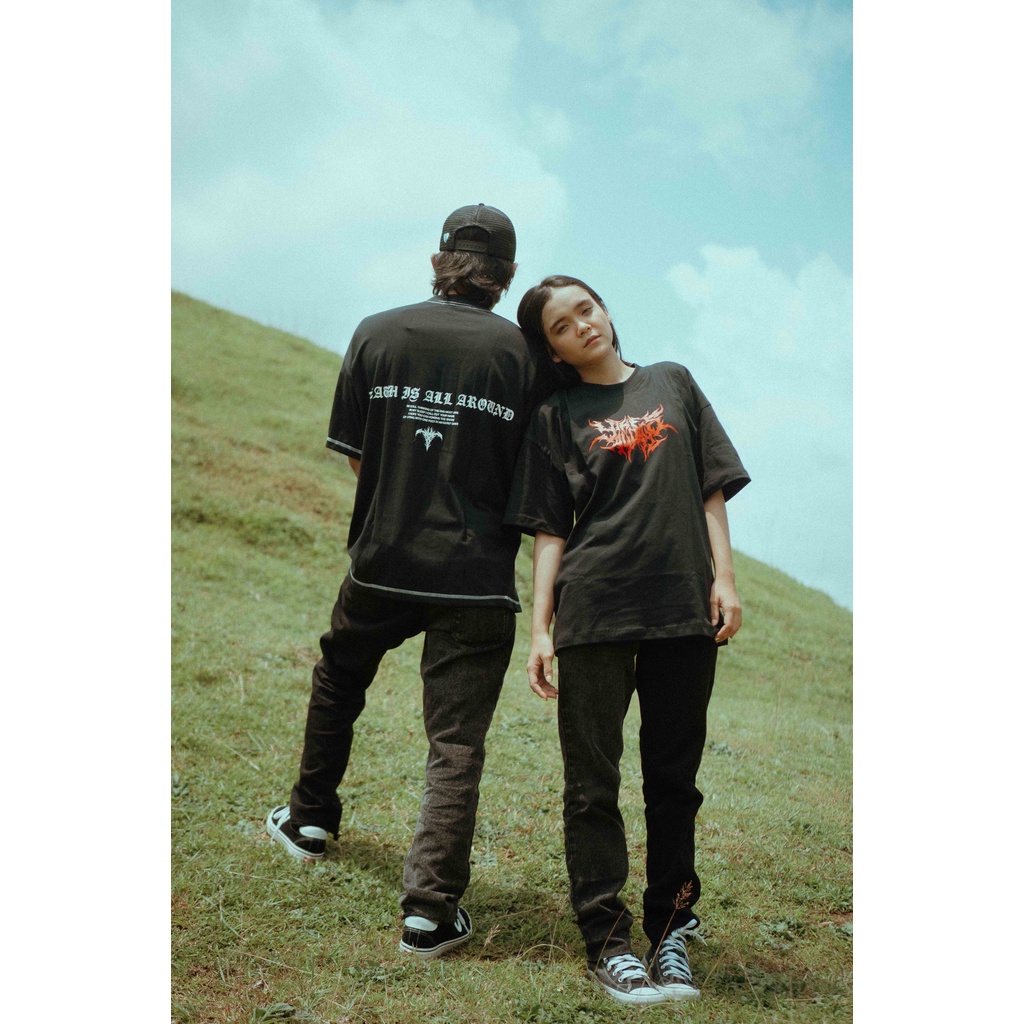 OVERSIZED T-SHIRT | SKULL | BLACK | YIKESALLDAY