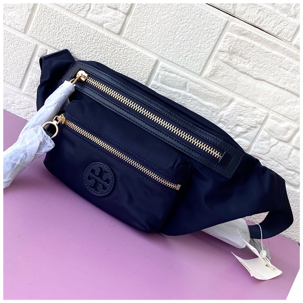 Tas Waistbag Tory Burch TB Tilda Nylon Belt Bag Tory Navy - 100% Original - Hopestead Store