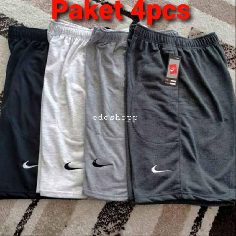 (PAKET 4pcs)CELANA PENDEK KOLOR PRIA/WANITA/CELANA PENDEK KAOS BAHAN BABYTERRY POLOS/CELANA WANITA