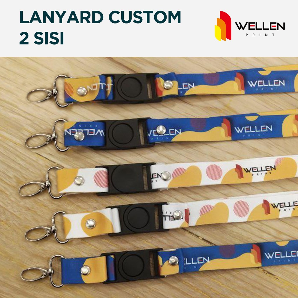 

WELLEN PRINT - Cetak Lanyard Custom Print 2 Sisi | Tali / Gantungan ID Card Satuan