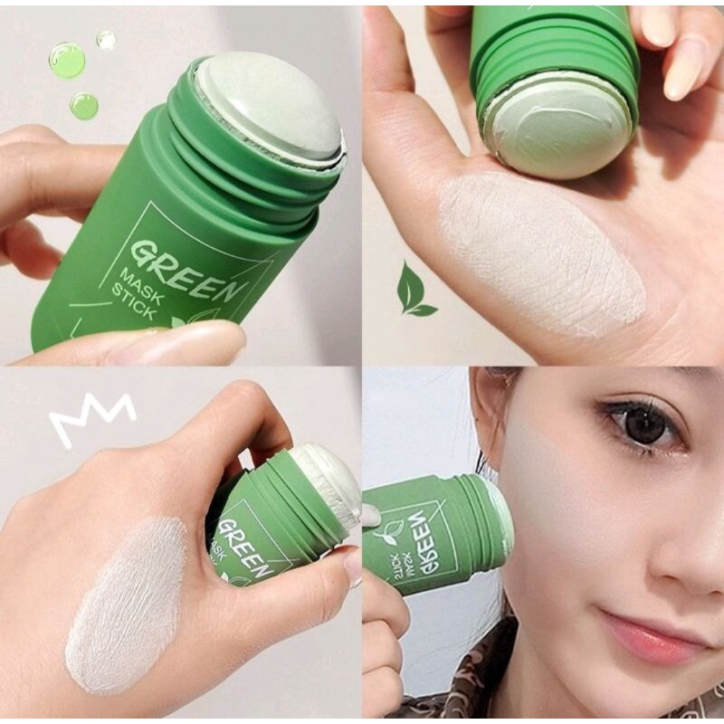 MEIDIAN Green Tea Mask Cleansing Clay Stick Mask /wajah Masker komedo