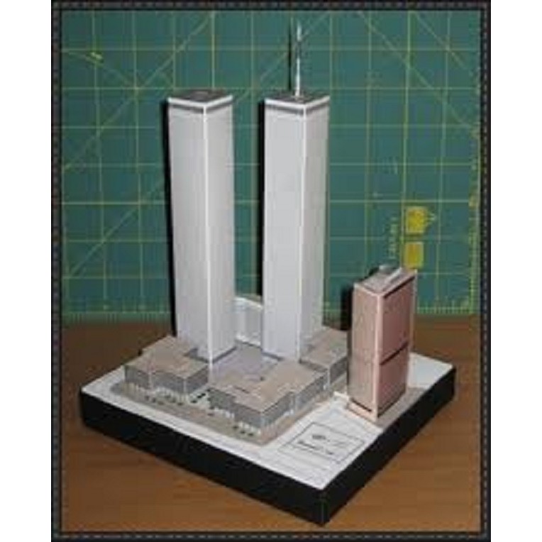 DIY PaperCraft Diorama Gedung World Trade Center