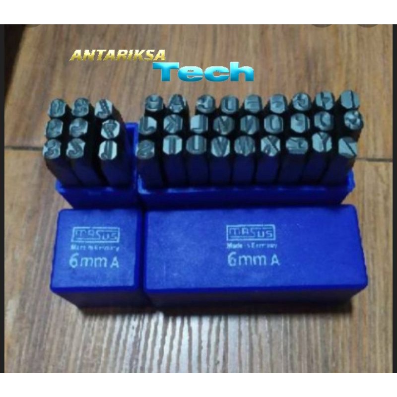 

Huruf dan Angla ketok MASUS 6 mm A-Z, 0-9 /36 pcs Stamp Punch Letter set Germany