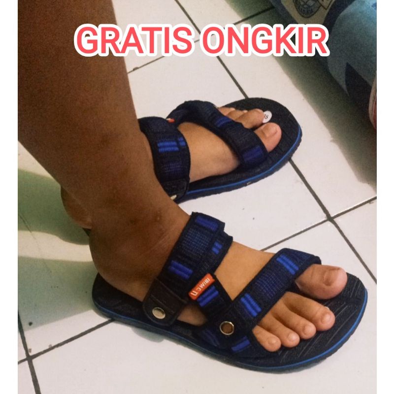 Sendal Sandal Gunung Anak Cowok Cewek Original Slop trendi cassual pria Wanita murah diskon WIBI SW0