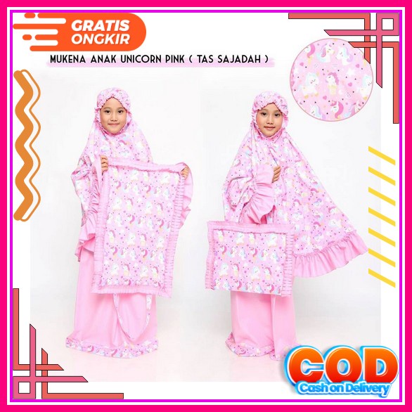 Mukena Anak Motif Usia 7 8 9 10 11 Tahun Mukena Anak Sd Bahan Katun Rayon Adem Mukena Anak Karakter 