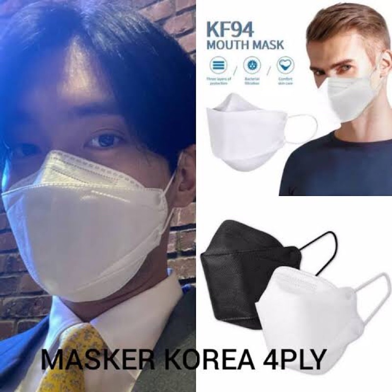 MASKER KF94 KEMENKES JSP 4D 3PLY ala Korea K-Pop isi 25 pcs Surgical Medical Bisa Untuk Rumah Sakit