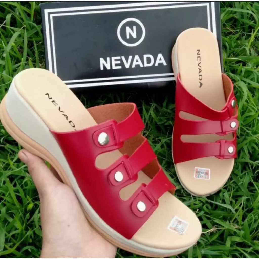 sandal wadges nevada sandal wanita terbaru