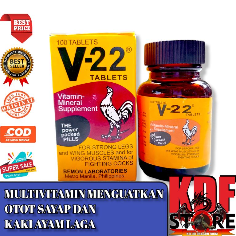 Vitamin Ayam V22 (BEMON) Import Multivitamin Obat Ayam Laga