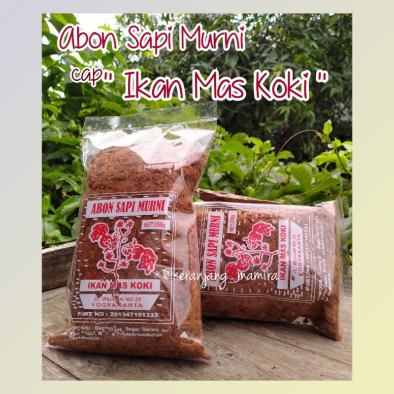 

Abon Sapi Murni cap Ikan Mas Koki (200 gram)