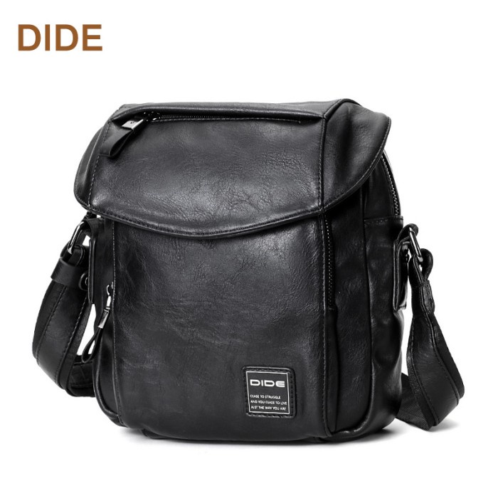 Tas Selempang Pria KULIT DIDE SHOULDER BAG EXCULUSIVE DIDEJG820 Black T6F9 awet kuat Best Seller SAL