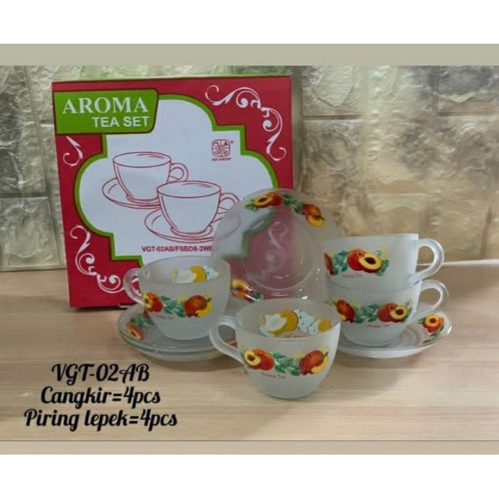 GELAS AROMA TEA SET GELAS TEH