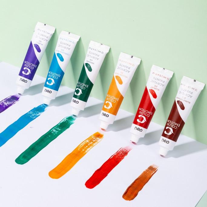 

TERBARUU!! Deli Acrylic Paint / Cat Akrilik 12/24 Warna Kemasan Kotak 12ml EC12 TERLARIS