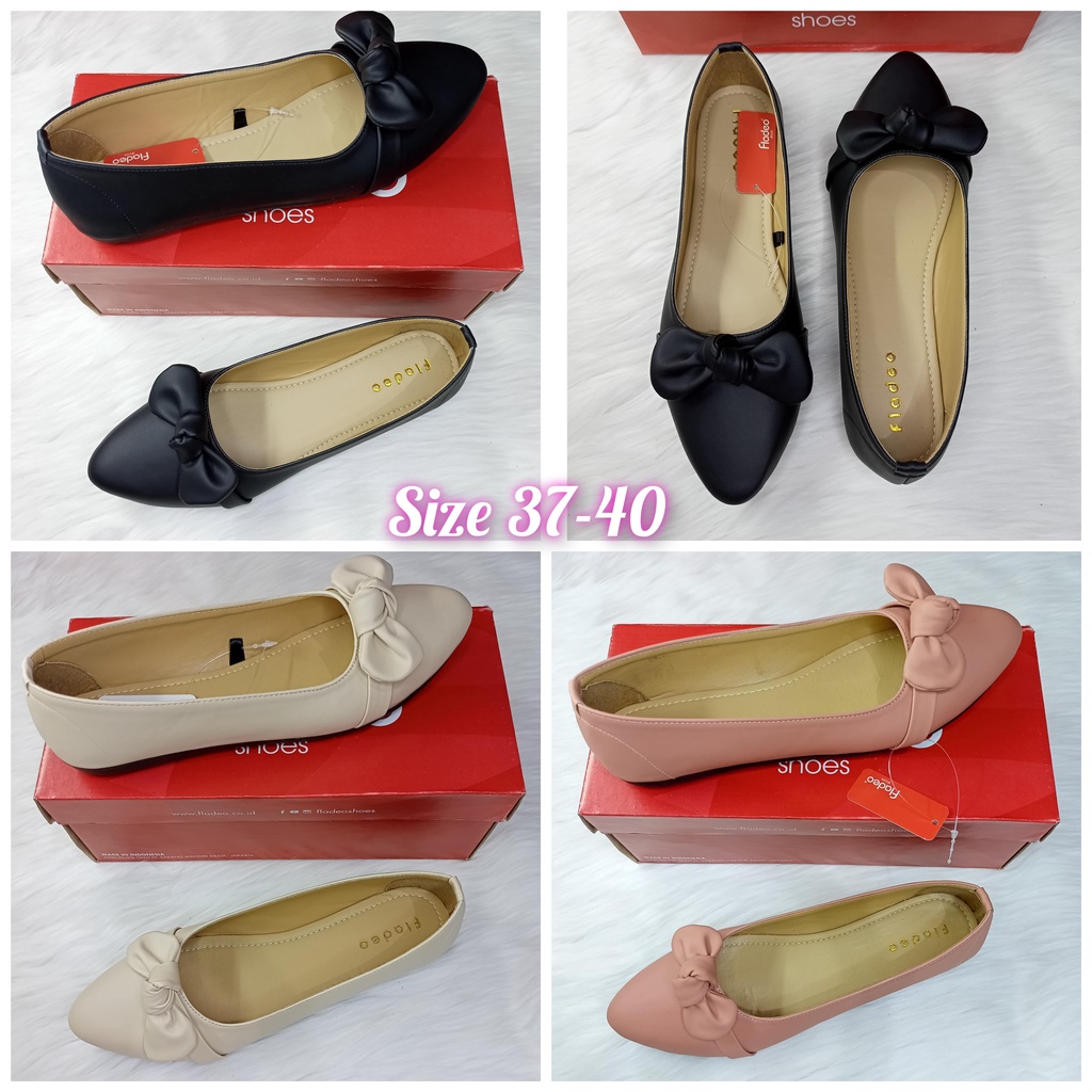 Sepatu wanita fladeo original-sepatu balerina terbaru kekinian-Flatshoes ballerina-sepatu casual
