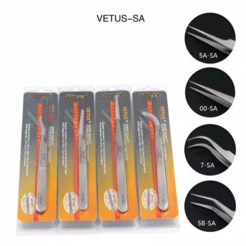 PINSET VETUS ORIGINAL PINSET LURUS BENGKOK PINSET VOLUME VETUS ORIGINAL