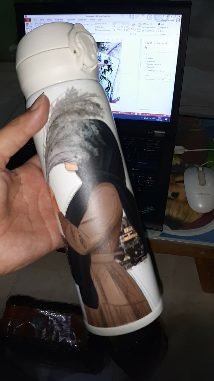 Twin Digital Tumbler Custom Botol Minum Stainless 500ml Print Uv - Niagara Print