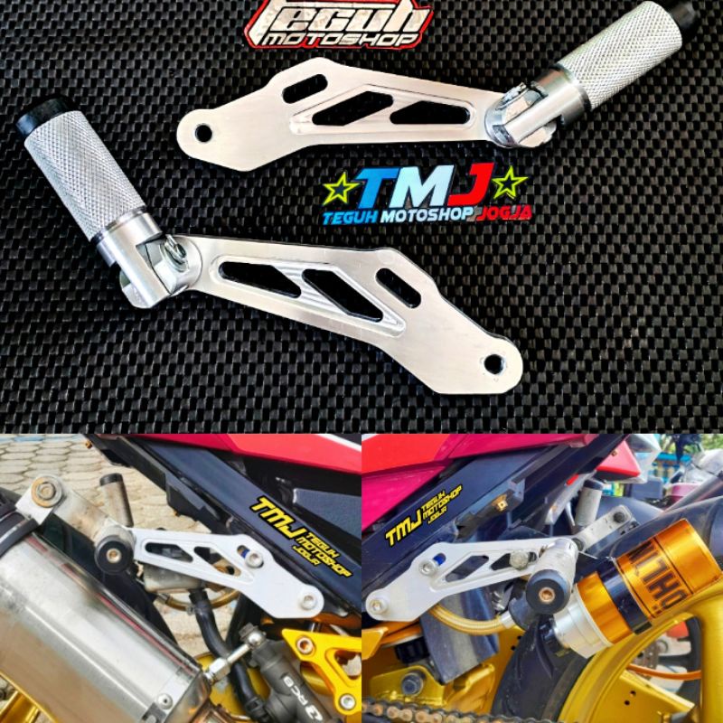 STEP BONCENGAN BELAKANG SATRIA FU V3 FU KARBU & SATRIA FU INJEKSI & SONIC 150R DURAL BUAT UNDERBONE 