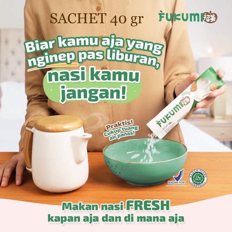 FUKUMI Beras Shirataki Porang Diet Rendah Kalori 280 gram