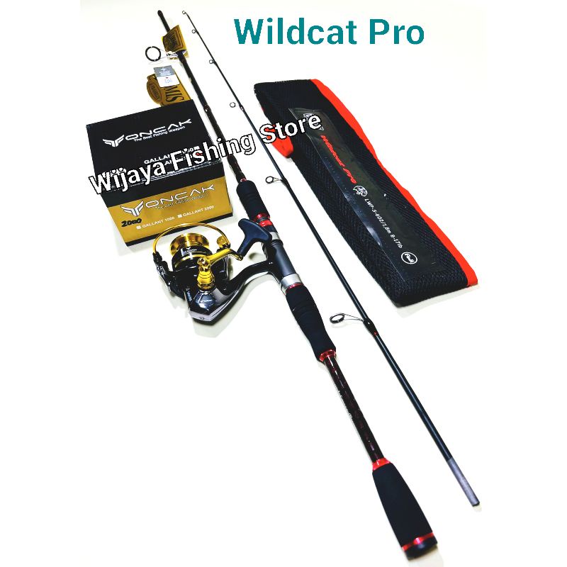 Set Joran Spinning Loomis & Franklin Wild Cast atau Wildcat Pro dan Reel Oncak Gallant
