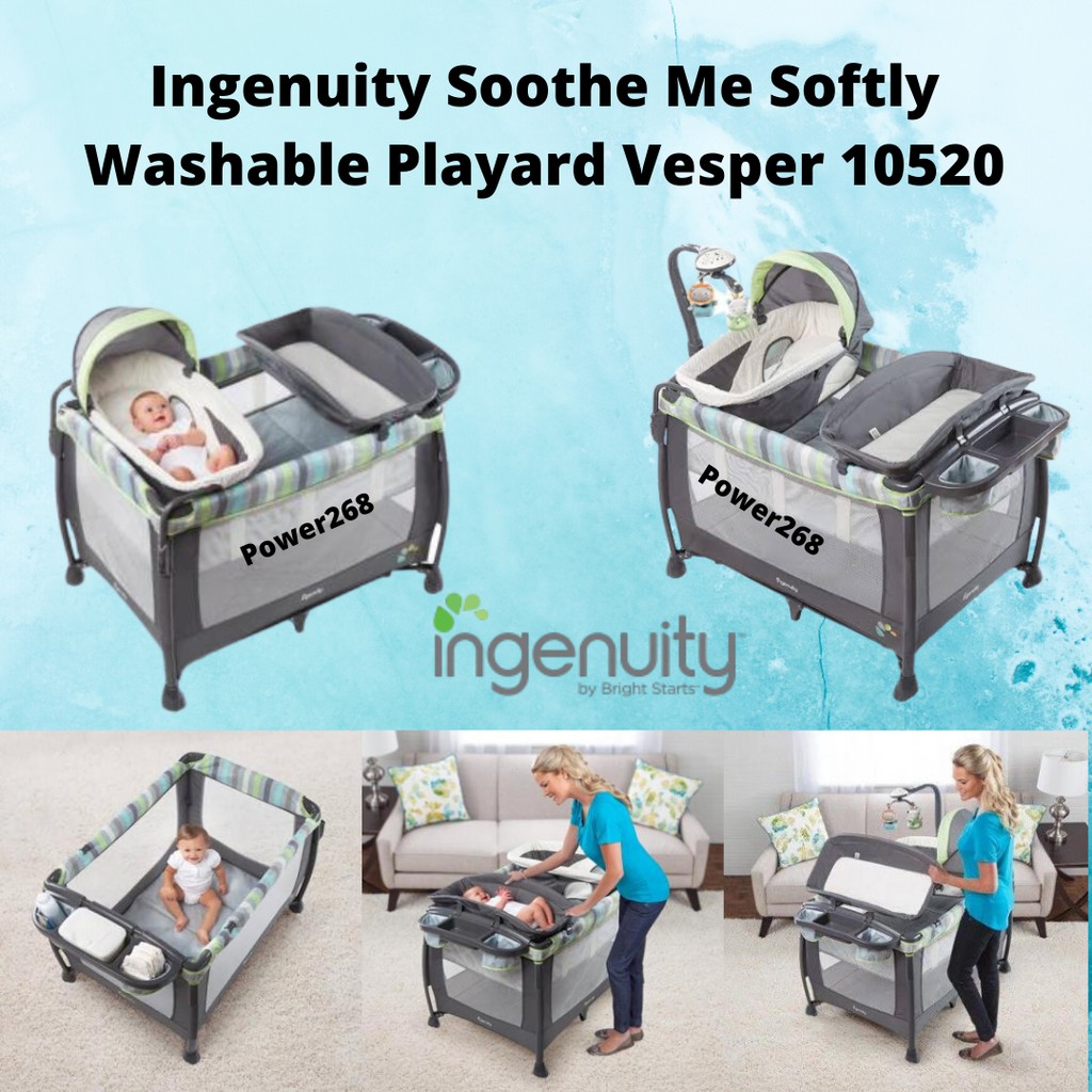 ingenuity soothe me softly washable playard