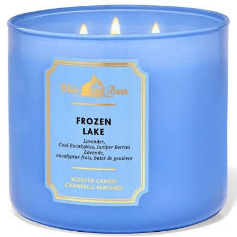 BATH AND BODY WORKS BBW FROZEN LAKE 3 WICK SCENTED CANDLE 411 G