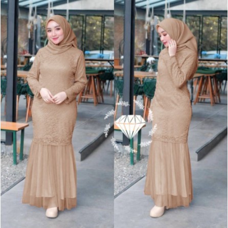 Jual Baju Gamis Muslim Terbaru 2022 Model Baju Pesta Wanita kekinian