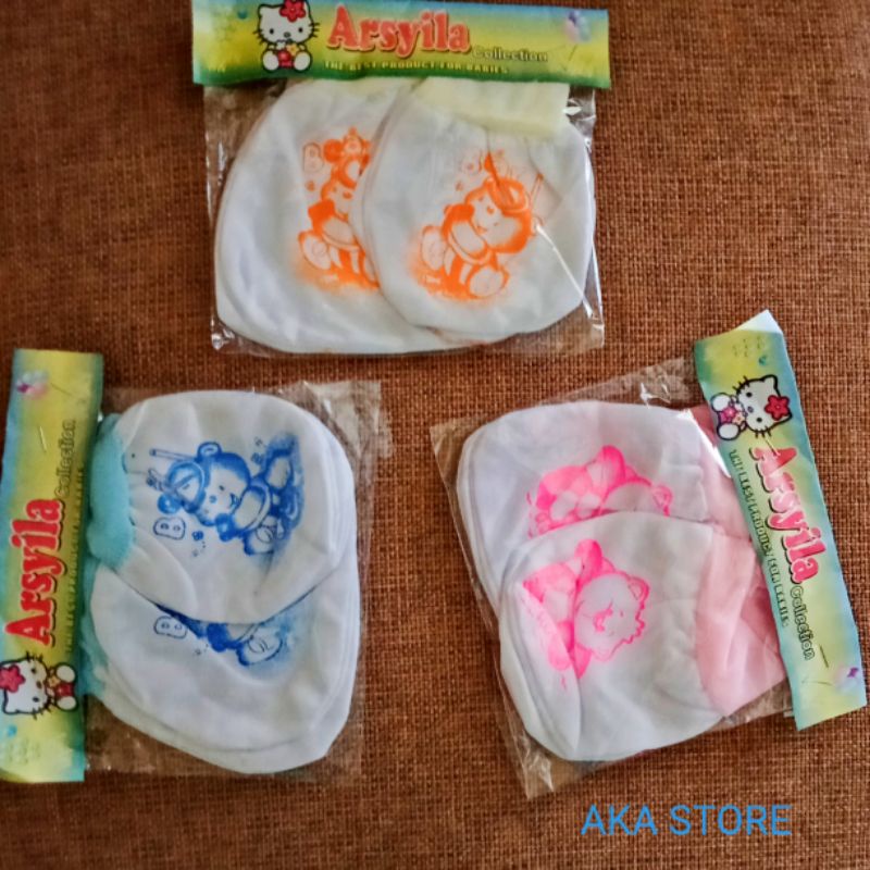 Sarung tangan dan kaki bayi 1 set murah