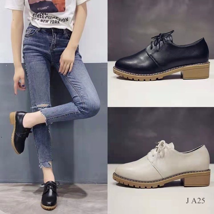 SEPATU WANITA FLAT OXFORD FASHION SALALI A25