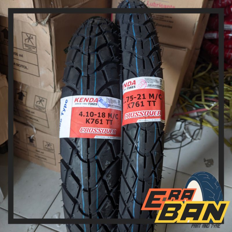 PAKET BAN TRAIL KENDA RING 21 DAN 18 K761 UNTUK CRF WR155 KLX