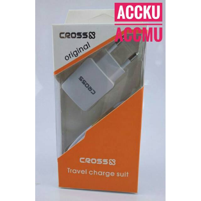 TRAVEL CHARGER CROSS MICRO USB 2A HIGH QUALITY CHARGER MURAH