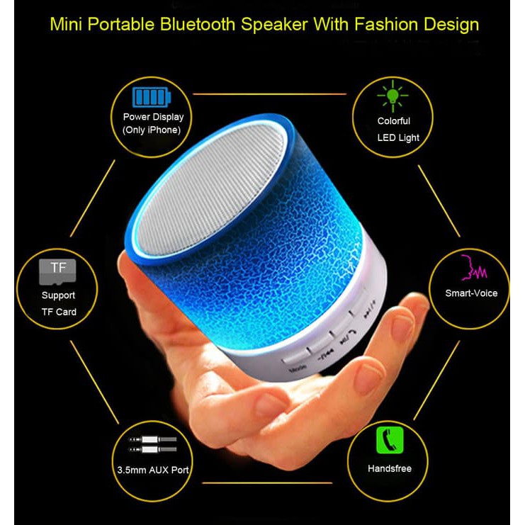 SPEAKER BLUETOOTH MINI A9 / SPEAKER MOTIF MARMER CANTIK / SPEAKER MOTIF RETAK S10