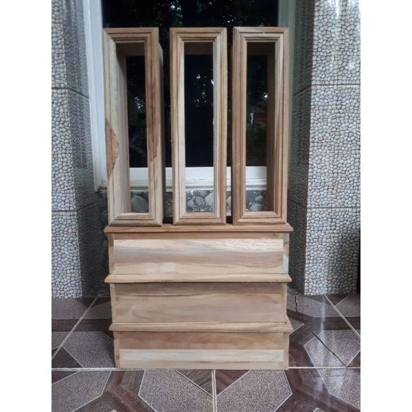 LOSTER KAYU JATI VENTILASI RUMAH 40cmx10cm / VENTILASI UDARA KAYU JATI ASLI