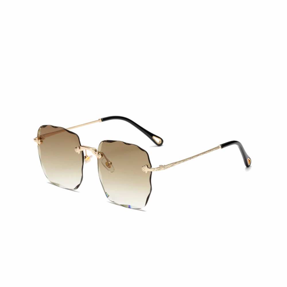Kacamata UV400 [ Cokelat ] Anti Radiasi - Sunglasses Wanita Korea - HM8103