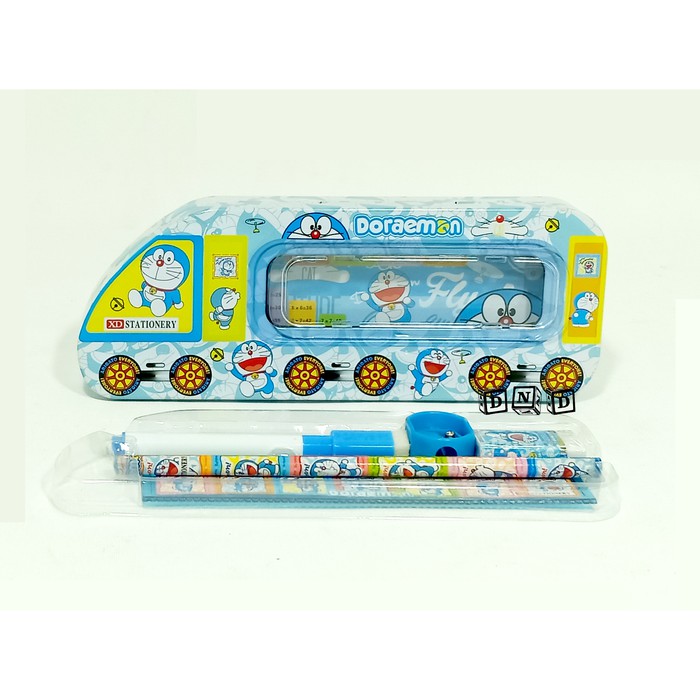 

Kotak Pensil Anak Sekolah Set Alat Tulis Karakter Doraemon Tsum Tsum