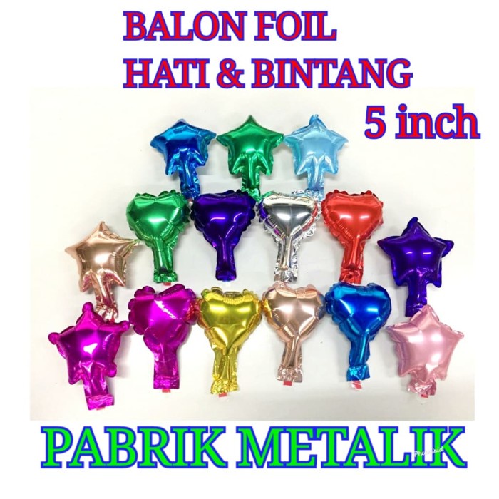 

Balon Foil Bintang & Hati / Bintang mini 10 cm - Bintang Emas