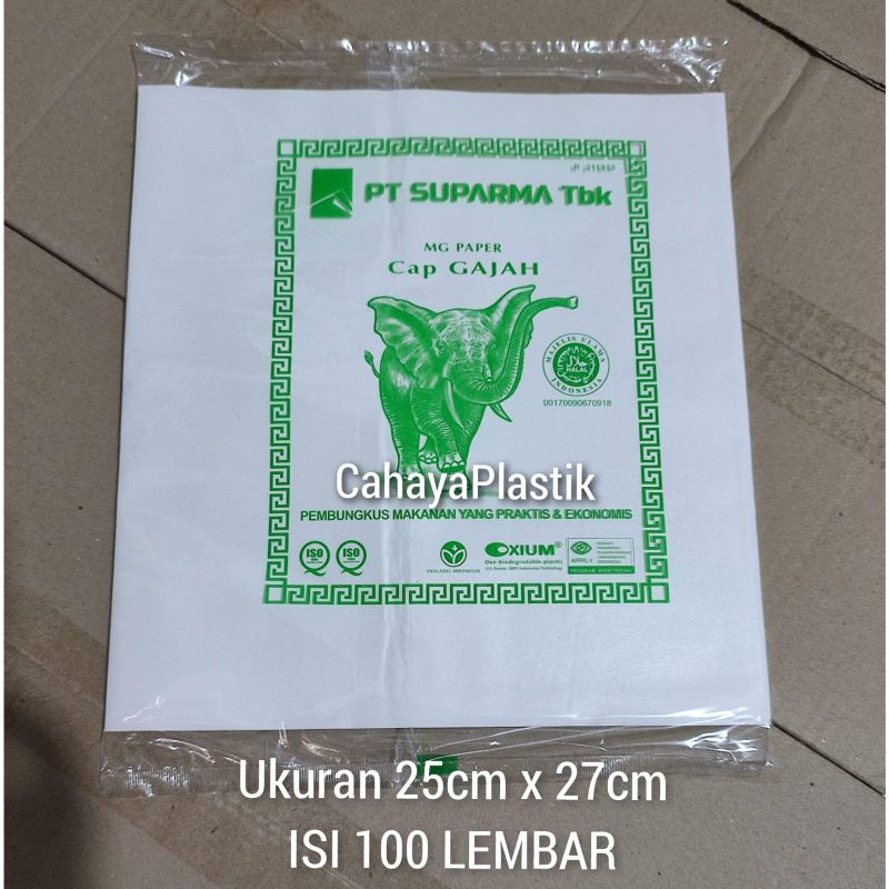 Kertas Nasi KFC 25x27 | Kertas Pembungkus Kebab 25 x 27