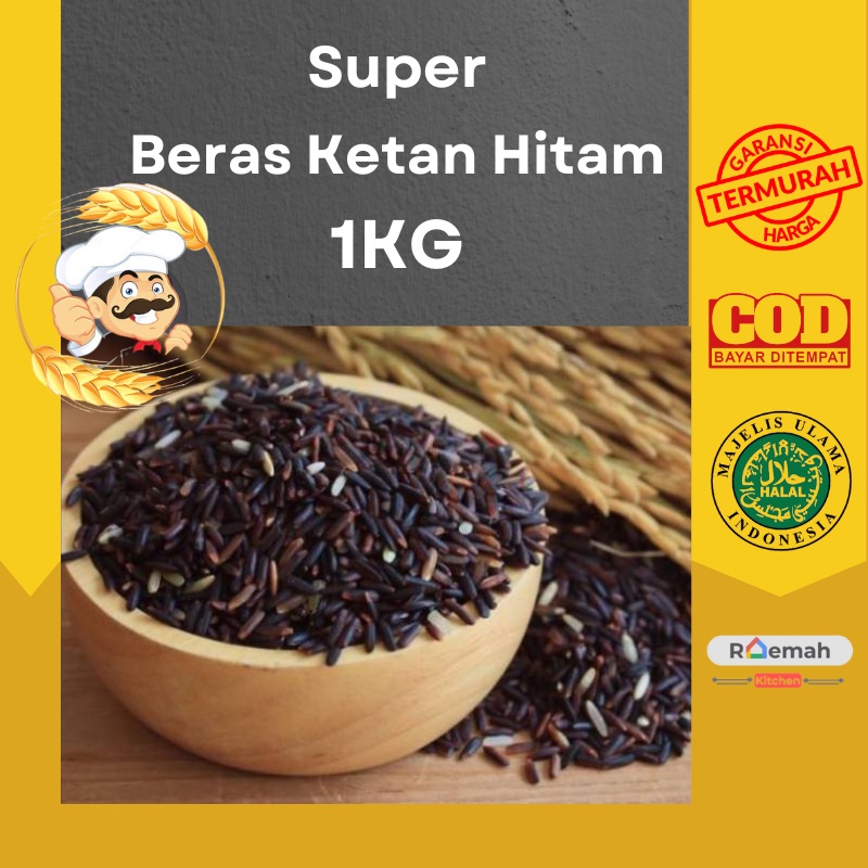 

Beras Ketan Hitam Super 1KG Asli Ketan Berkualitas